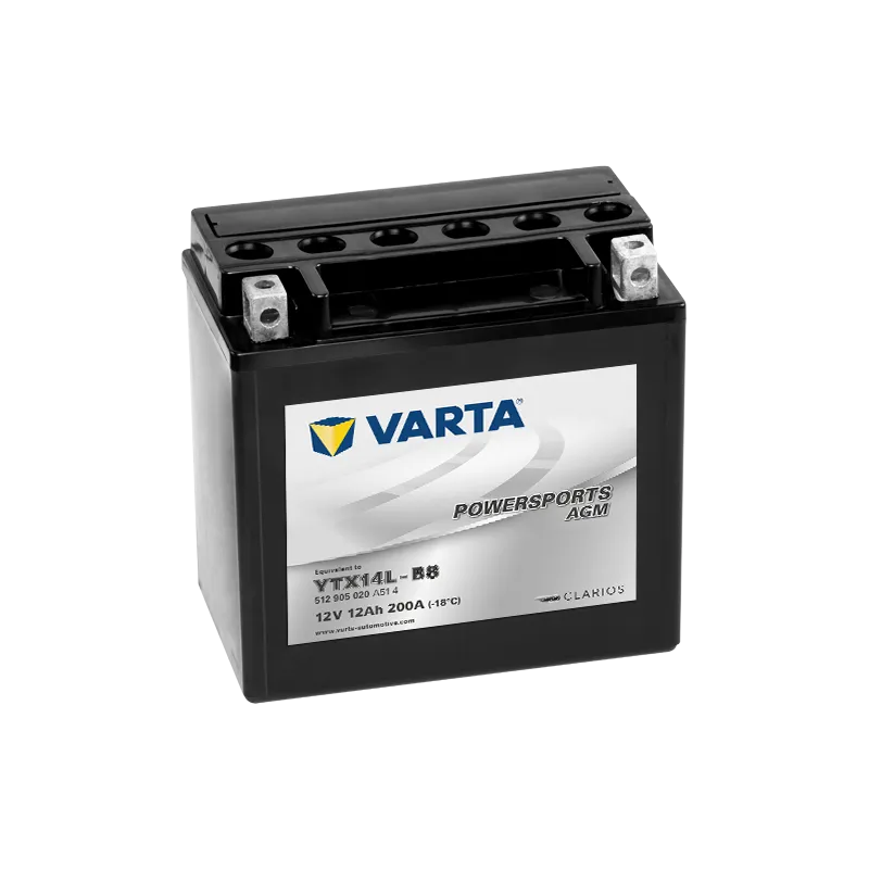 Varta YTX14L-BS 512905020. Motorcycle battery Varta 12Ah 12V