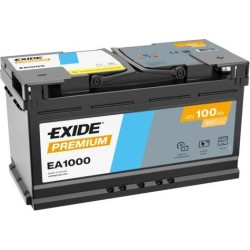 Car battery Exide EA1000 12V 100Ah 900A | baterias.com