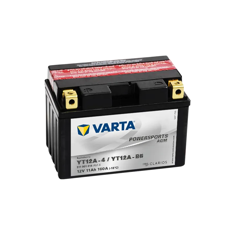 BATERIA Varta YT12A-4,YT12A-BS VARTA 511901014 11Ah 160A 12V VARTA - 1
