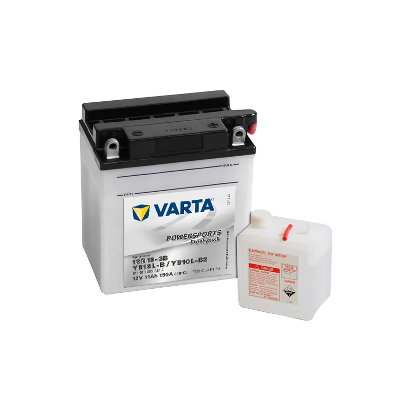 Batería Varta 511013009 11Ah 150A 12V Powersports Freshpack VARTA - 1