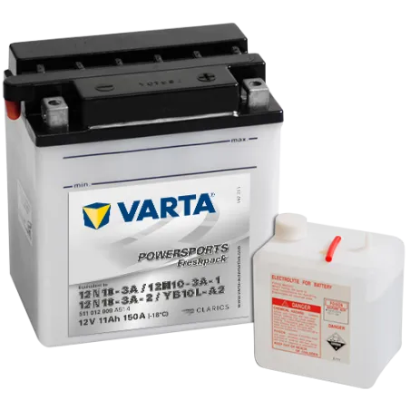 Batería Varta 511012009 11Ah 150A 12V Powersports Freshpack VARTA - 1