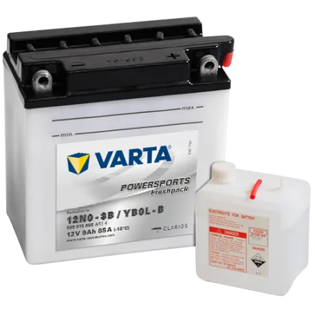 Batería Varta 12N9-3B,YB9L-B 509015008 9Ah 85A 12V Powersports Freshpack VARTA - 1