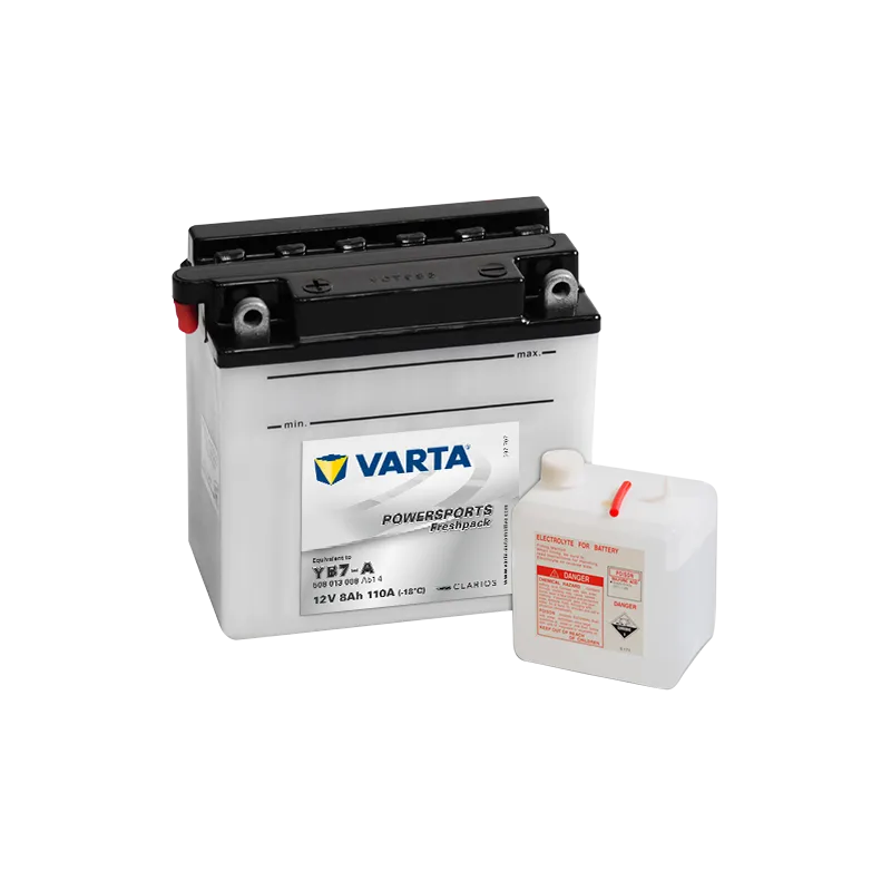 Battery Varta YB7-A 508013008 8Ah 110A 12V Powersports Freshpack VARTA - 1