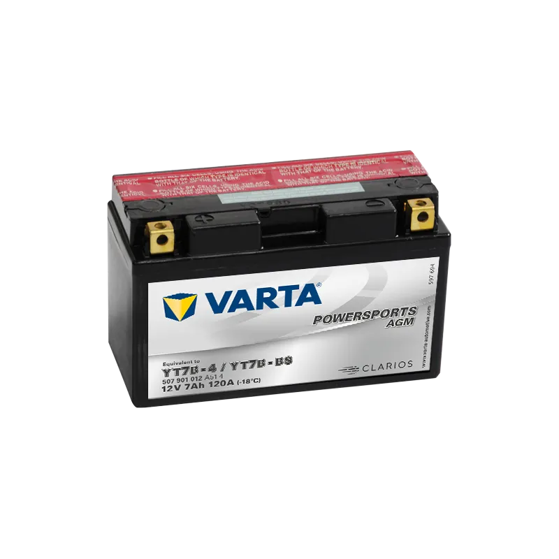 BATERIA Varta YT7B-4,YT7B-BS VARTA 507901012 7Ah 120A 12V VARTA - 1