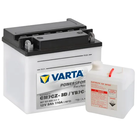 BATERIA Varta GM7CZ-3D,YB7C-A VARTA 507101008 8Ah 110A 12V VARTA - 1