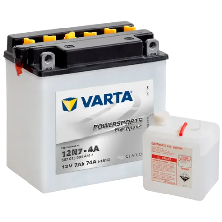 Batería Varta 12N7-4A 507013004 7Ah 74A 12V Powersports Freshpack VARTA - 1