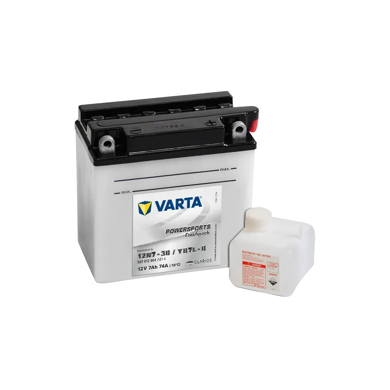 Batería Varta 12N7-3B,YB7L-B 507012004 7Ah 74A 12V Powersports Freshpack VARTA - 1