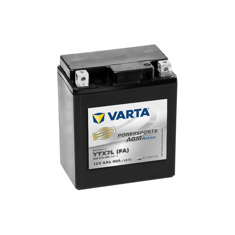 Batería Varta YTX7L 506919009 6Ah 90A 12V Powersports Agm Active VARTA - 1