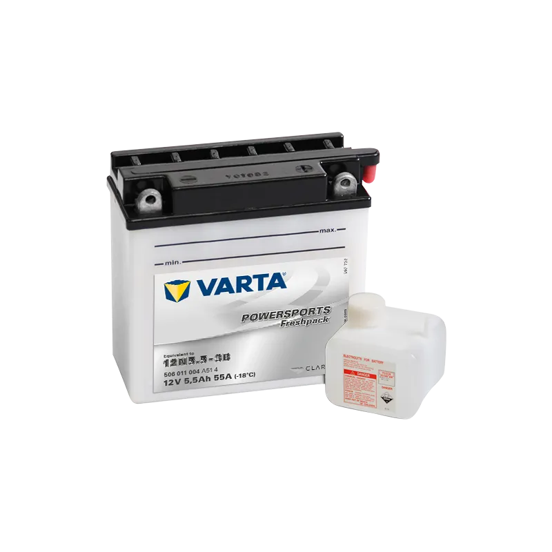 Battery Varta 12N5.5-3B 506011004 5,5Ah 55A 12V Powersports Freshpack VARTA - 1