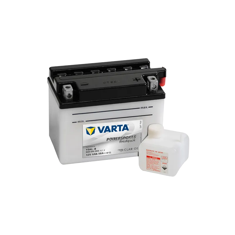 Battery Varta YB4L-B 504011002 4Ah 50A 12V Powersports Freshpack VARTA - 1