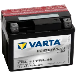 Batería Varta YT4L-4,YT4L-BS 503014003 3Ah 40A 12V Powersports Agm VARTA - 1