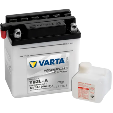 Batería Varta YB3L-A 503012001 3Ah 30A 12V Powersports Freshpack VARTA - 1
