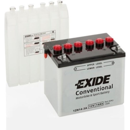 Motorradbatterie Exide 12N24-3A 12V 24Ah 220A - 1