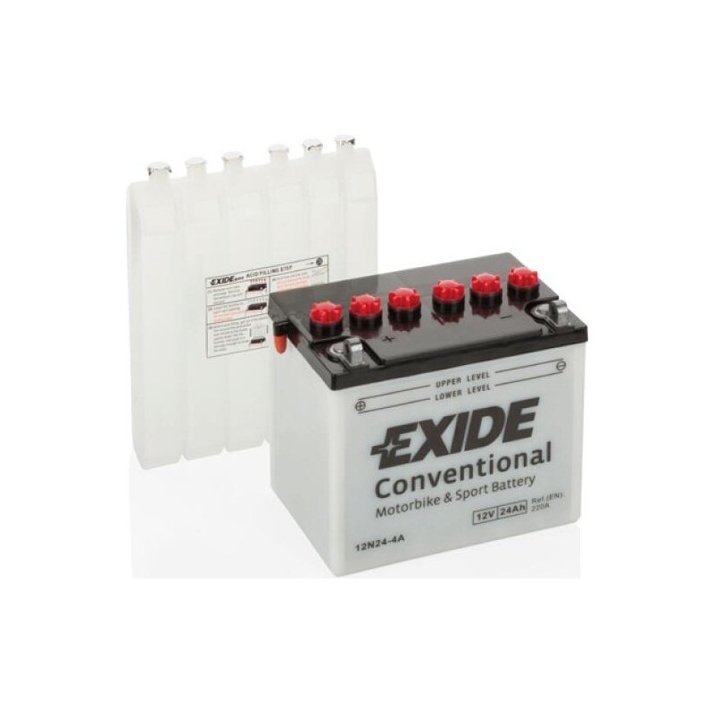 Batteria moto Exide 12N24-4A 12V 24Ah 220A - 1