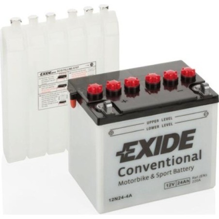 Motorcycle battery Exide 12N24-4A 12V 24Ah 220A - 1