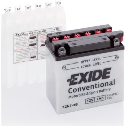 Motorcycle battery Exide 12N7-3B 12V 7Ah 75A - 2