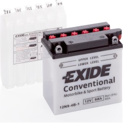 Motorcycle battery Exide 12N9-4B-1 12V 9Ah 85A - 2