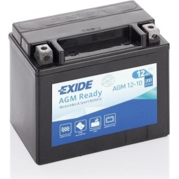 Motorcycle battery Exide AGM12-10 12V 10Ah 150A AGM - 1