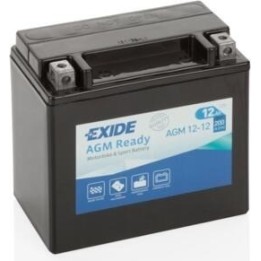 Motorcycle battery Exide AGM12-12 12V 12Ah 200A AGM