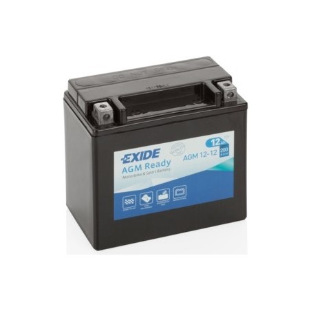 Batería de moto Exide AGM12-12 12V 12Ah 200A AGM - 3