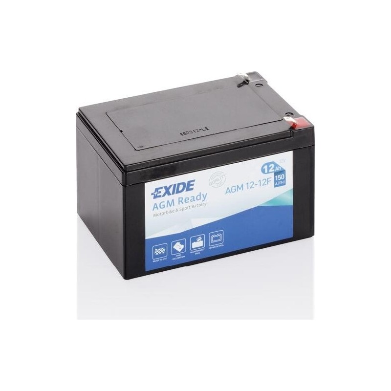 Batteria moto Exide AGM12-12F 12V 12Ah 150A AGM - 1