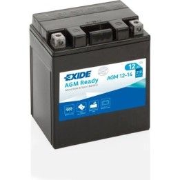 Batería de moto Exide AGM12-14 12V 12Ah 210A AGM - 1