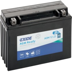 Motorcycle battery Exide AGM12-23 12V 21Ah 350A AGM - 2