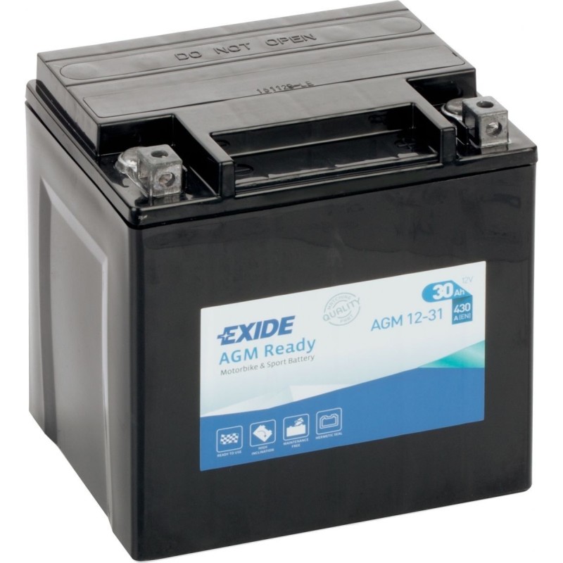 Batterie moto Exide AGM12-31 12V 30Ah 430A AGM - 2