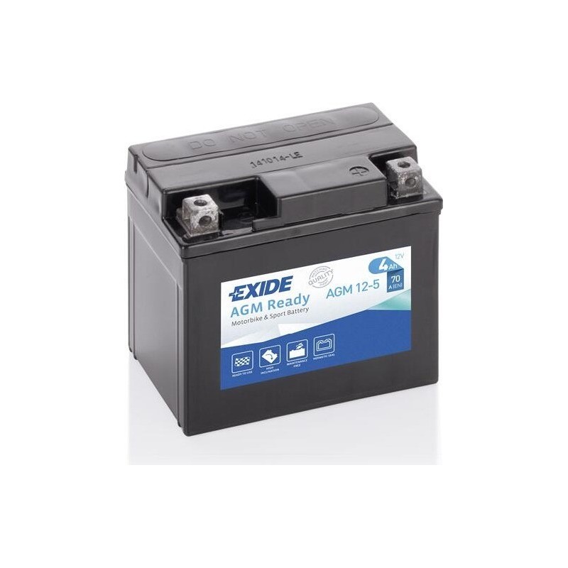Motorradbatterie Exide AGM12-5 12V 4Ah 70A AGM - 1