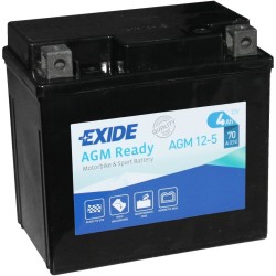 Batteria moto Exide AGM12-5 12V 4Ah 70A AGM - 2