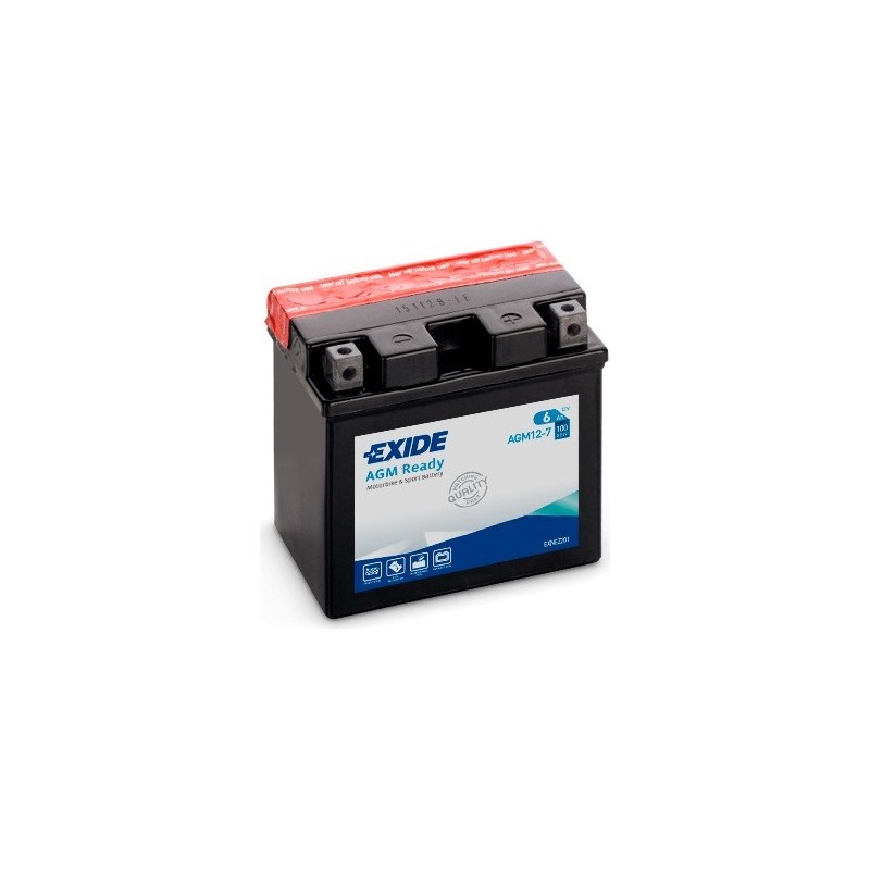 Batterie moto Exide AGM12-7 12V 6Ah 100A AGM – image 2