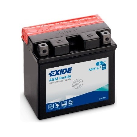 Batteria moto Exide AGM12-7 12V 6Ah 100A AGM - 2