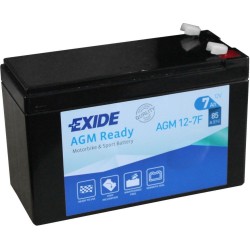 Motorcycle battery Exide AGM12-7F 12V 7Ah 85A AGM - 2
