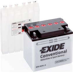 Motorcycle battery Exide E60-N24L-A 12V 28Ah 280A - 3