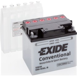 Motorcycle battery Exide E60-N30L-B 12V 30Ah 300A - 2