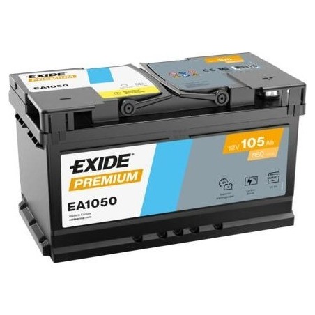 Batteria auto Exide EA1050 12V 105Ah 850A - 1