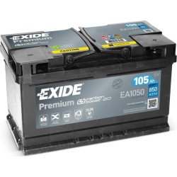 Bateria de carro Exide EA1050 12V 105Ah 850A - 2