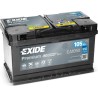 Bateria de carro Exide EA1050 12V 105Ah 850A - 2
