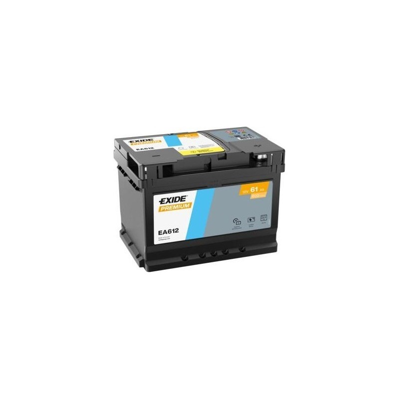 Batterie voiture Exide EA612 12V 61Ah 600A - 1