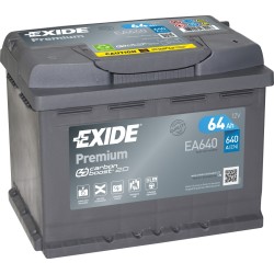 Car battery Exide EA640 12V 64Ah 640A - 2