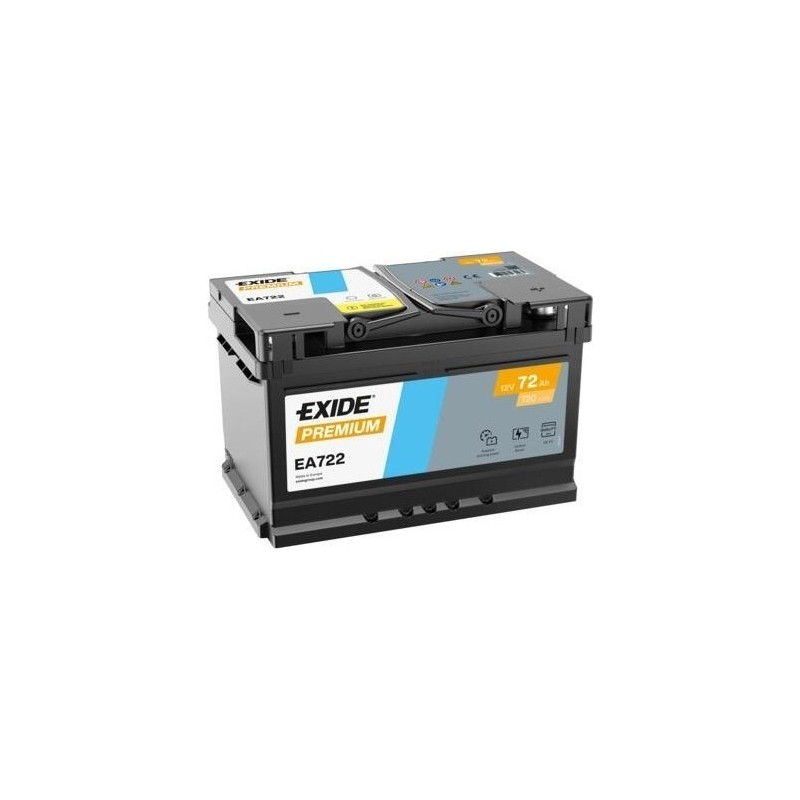 Batteria auto Exide EA722 12V 72Ah 720A - 1