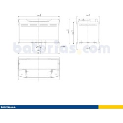 Autobatterie Exide EA900 12V 90Ah 720A - 2