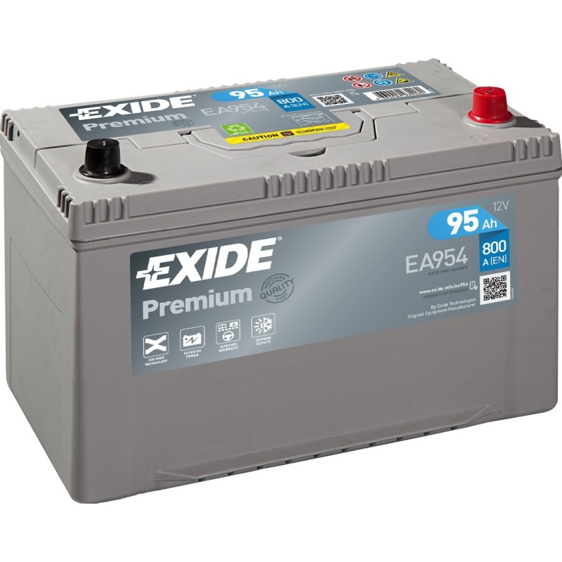 Batterie voiture Exide EA954 12V 95Ah 800A - 2