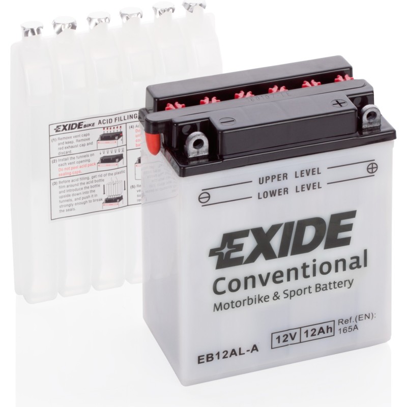 Batteria moto Exide EB12AL-A 12V 12Ah 165A - 2
