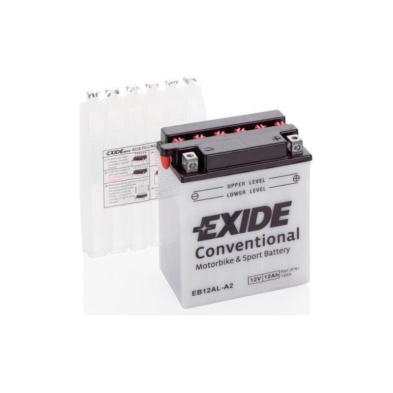 Motorcycle battery Exide EB12AL-A2 12V 12Ah 165A - 1