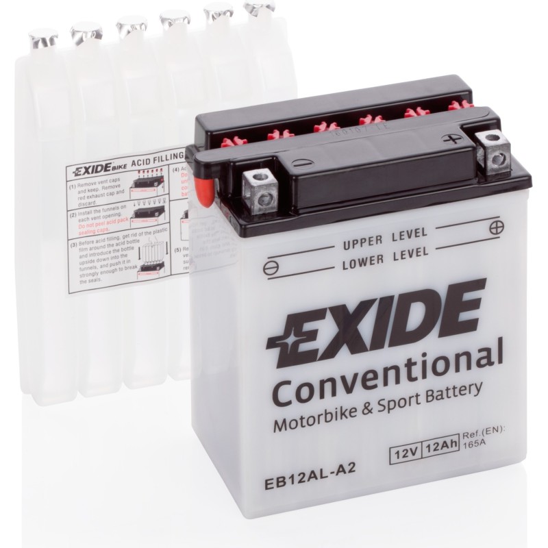 Motorcycle battery Exide EB12AL-A2 12V 12Ah 165A - 2