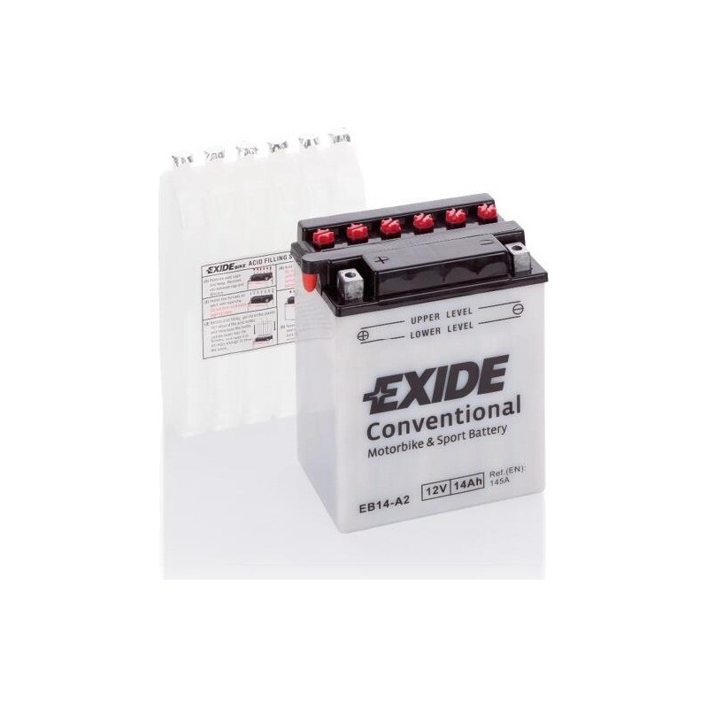 Bateria de mota Exide EB14-A2 12V 14Ah 145A - 1