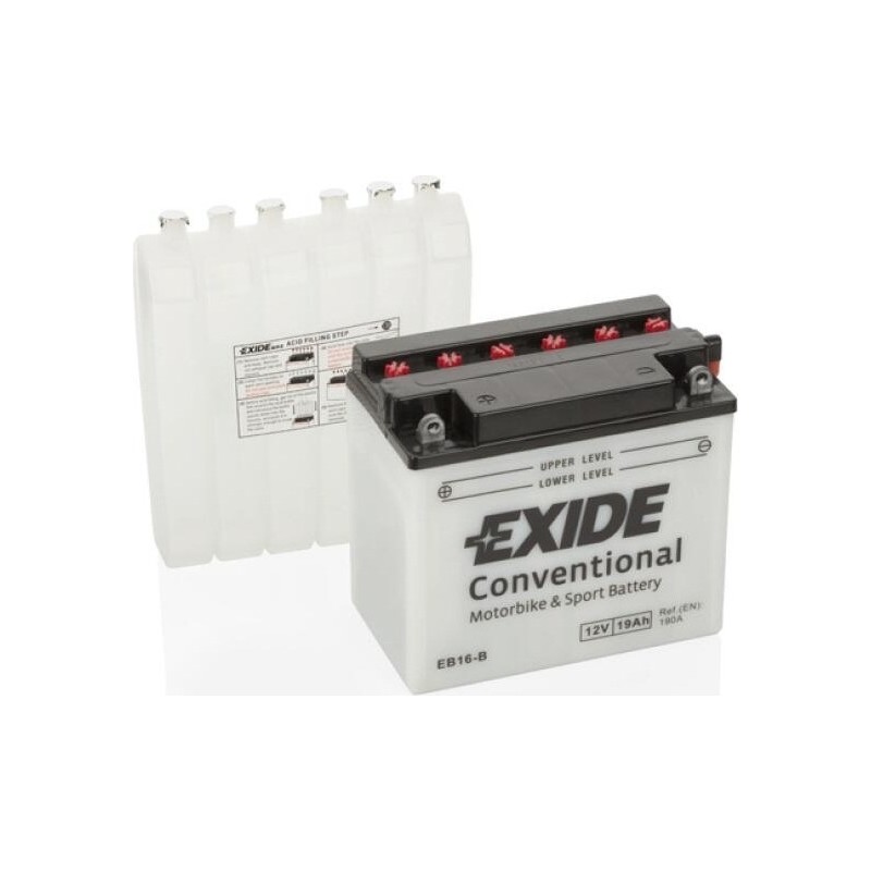 Motorcycle battery Exide EB16-B 12V 19Ah 190A - 1
