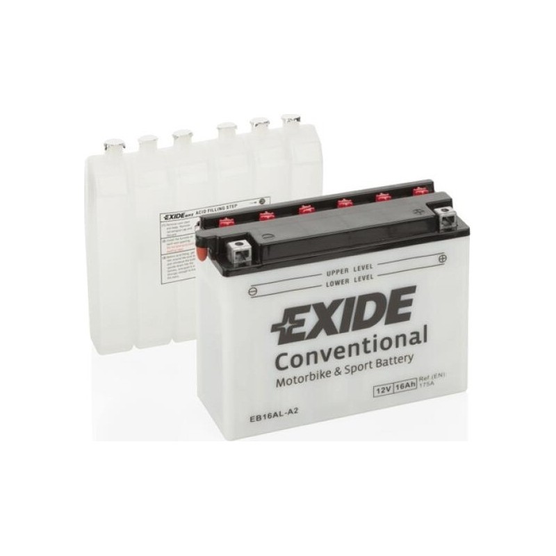 Bateria de mota Exide EB16AL-A2 12V 16Ah 175A - 1