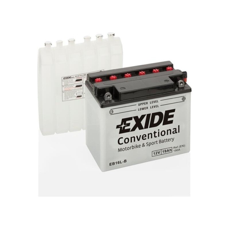 Batterie moto Exide EB16L-B 12V 19Ah 190A - 1